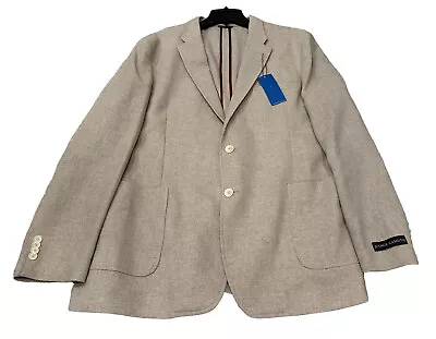 NEW Vince Camuto Slim Fit Twill Sport Coat Blazer Oatmeal Size 46R NWT • $32.19