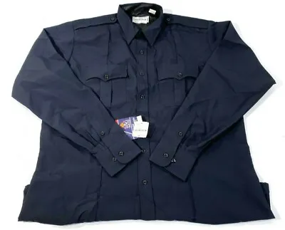 Flying Cross Mens Command Polyester Long Sleeve Shirt 35w78 Lapd Navy 3xl  • $56.83