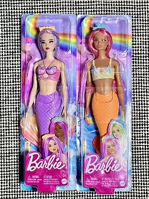 Lot Of 2 2023 Barbie Odile Mermaids Fantasy Hair NRFB HRR06 & HRR07 • $80