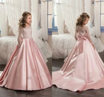 Vestido Largo De Fiesta Con Flores Y Estrás Para Niña - Ideal Para Bodas Y Eventos Formales