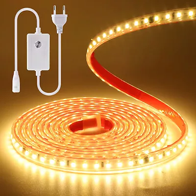 Dimmable Neon COB LED Strip Light 220V High Density Flexible Tape Self-adhesive • £14.86