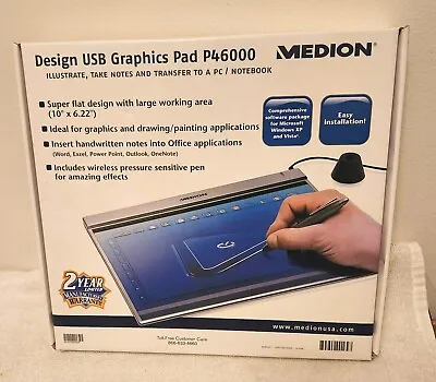 Medion Design USB Graphics Pad P46000  Transfer Drawings Notes To PC  NOB • $14.95