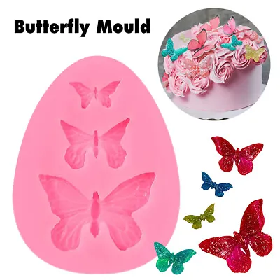 Silicone Butterfly Mould Mold - DIY Craft UV Resin Epoxy Casting Soap Baking AU • $5.20