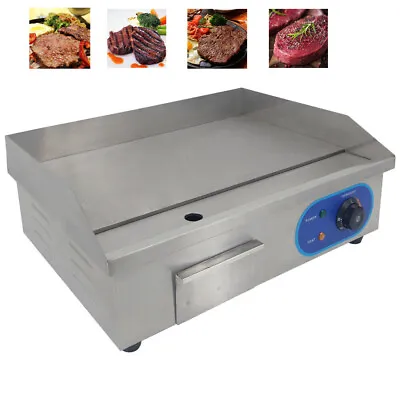 £119.90 • Buy 3KW Electric Griddle Commercial Kitchen Hotplate BBQ Flat Grill Bacon Countertop