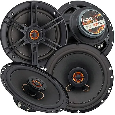 2x Audiobank 6.5  550 Watt Max Power 2-Way Car Audio Stereo Coaxial Speaker • $29.99