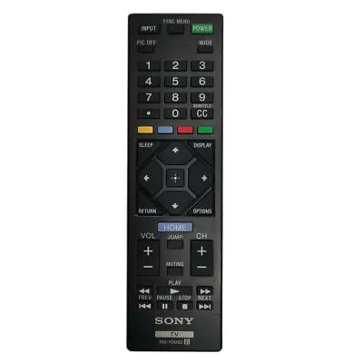 Remote Control RM-YD092 For Sony Bravia TV Replacement KDL-32R400A KDL-40R450A • $6.48