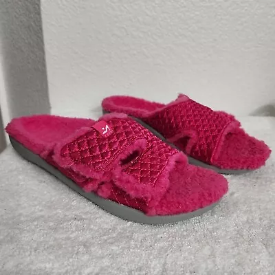 Revitalign Orthotic Memory Foam Slide Slippers Janie Satin Size 8.5 • $30