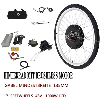 28  48V 1000W Rear Wheel Electric Bicycle Motor Conversion Kits With LCD USA • $203.30