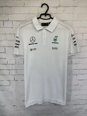 Mercedes Amg Petronas Official Custom Racing Men Polo T-shirt Original Size L • $26.24