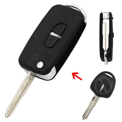 2 Button Flip Key Case For Mitsubishi Outlander Warrior Shogun L200 Right Blade • $5.22