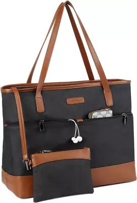 Laptop Tote Bag For Women 15.6 Inch Shockproof Computer Briefcase For Work With  • $64.75