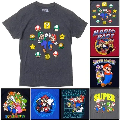 $15.99 • Buy Super Mario Brothers Men's Officially Licensed Character Graphic Tee T-Shirt