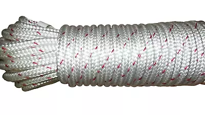 5/16  (8mm) X 32' Double Braid Polyester Sail/Halyard Line Jibsheets Boat Rope • $17