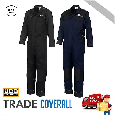£42.95 • Buy Pro Heavy Duty JCB Mens Work Overalls Coveralls Boiler Suit Boilersuit Mechanics