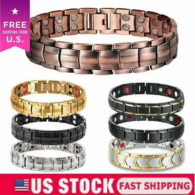 Magnetic Health Bracelet Carpal Tunnel Arthritis Bio Therapy Chronic Pain Relief • $9.99