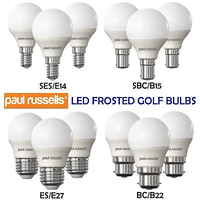 60W LED Round Golf Light G45 Bulbs Warm Daylight SES Small Screw E14 E27 B22 B15 • £29.99