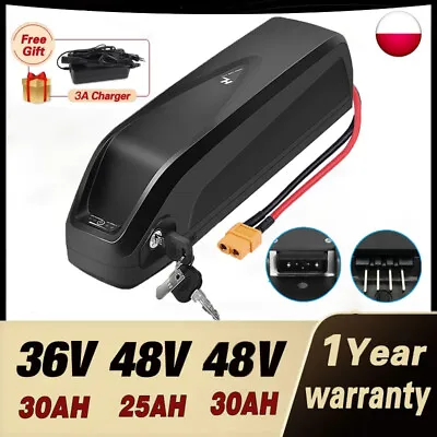 48V 30AH Samsung 21700 Cell Ebike Lithium Hailong Battery For 36V 1500W Motor • £336.96