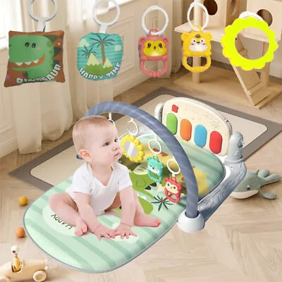 Baby Playmat Kick Lay Play Piano Fitness Gym/Arch Musical Floor Mat ACTIVITY Mat • £17.24