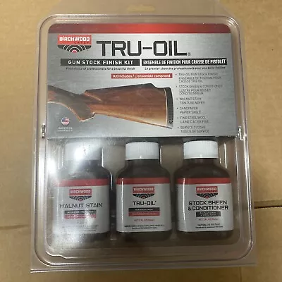 Birchwood Casey Tru-Oil Stock Finish Kit Stain Tru-Oil & Conditioner #BC-23801 • $23.95