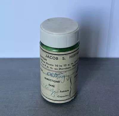 RARE Jacob S. Huffman Dayton Virginia Prescription Pill Bottle • $18