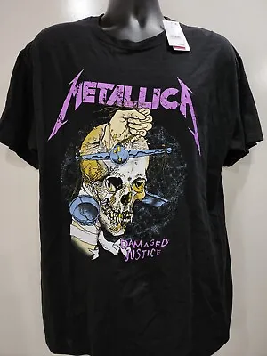 New Authentic Metallica Harvester Of Sorrow Damaged Justice Heavy Metal T-Shirt • $17.99