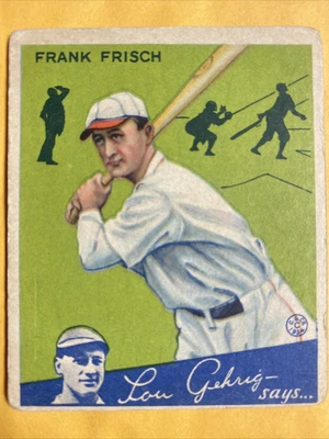 $37 • Buy 1934 Goudey #13 Frank Frisch Cardinals Not A Reprint Read Description