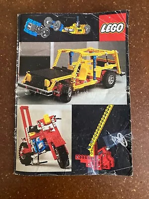 Vintage 1978 LEGO Expert Builder Idea Instruction Book Incl. 948 Go-Cart Manual  • $5.99