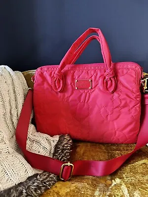 Marc Jacobs Pink Signature Quilted Tablet Laptop Bag • $116.75