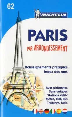 Michelin Map Paris By Arrondissements (saddle-stitched) No. 62 ( • $5.49