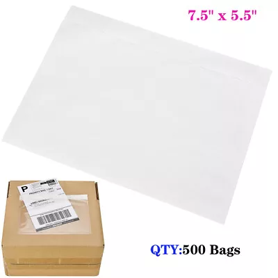 500 X 7.5 X 5.5 Shipping Label Invoice List Pouch Clear Packing List Envelopes • $32.97