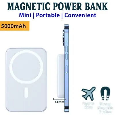 Magnetic Power Bank Charger 5000mAh Battery Pack For IPhone 8/X/11/12/13/14 Pro • $14.99