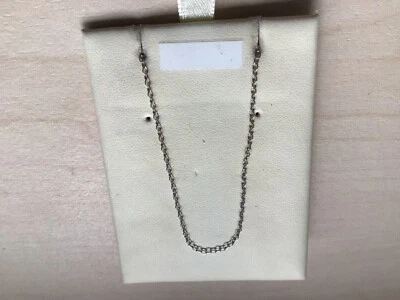 £36 • Buy 9ct White Gold 16” Open Trace Design Chain,