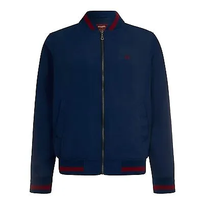 Mens Merc London Retro Mod Monkey Bomber Jacket Monkey - Navy Blue • £79.99