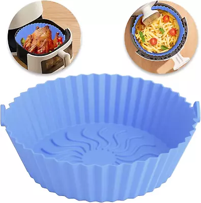 Air Fryer Silicone Liner Reusable Air Fryer Round Liner Accessories Non-Stick Ea • $9.40