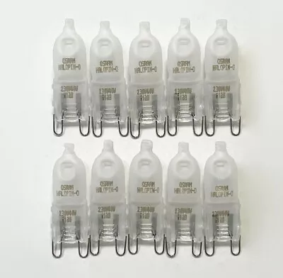 £43.09 • Buy 10x OSRAM Halogen Pen Base Lamp 40W G9 Matte 230V Oven 66740 Halopin Oven