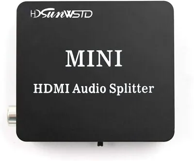 HDMI Audio Splitter Adapter HDMI To HDMI And Optical TOSLINK SPDIF +R/L Analog A • $17.10