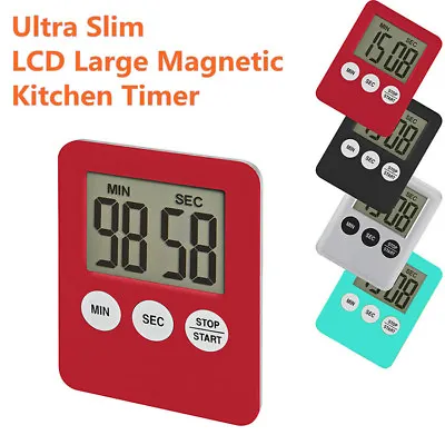 LCD Digital Timer Magnetic Kitchen Countdown Count Down 99 Minute Electronic Egg • $2.59