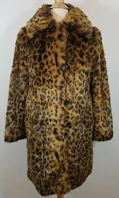 New J Crew Women's Collection Faux Fur Leopard Coat-xxs-aso Jenna Lyons • $175