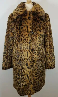 New J Crew Women's Faux Fur Leopard Coat-s-m-l-xl- Aso Jenna Lyons Blogger Fav! • $149.99