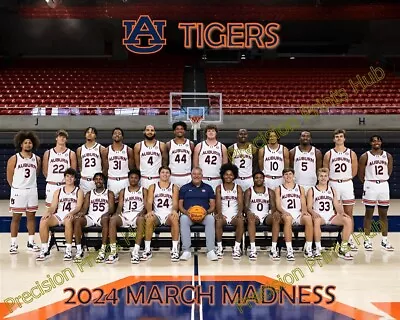 8X10 Poster 2024 Auburn Tigers March Madness Team Photo Men's Basketball • $8.99
