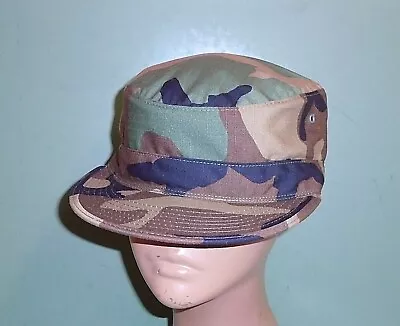 US Army Issue Woodland Camouflage Ripstop Hot Weather Patrol Hat Cap All Sizes • $14.99