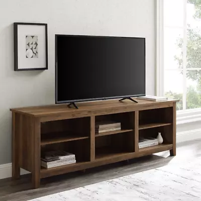 TV STANDS Open Cabinet For TVs Up To 78  Black Brown White Gray • $198.85