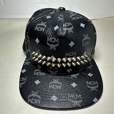 MCM Snapback Hat With Studs • $150