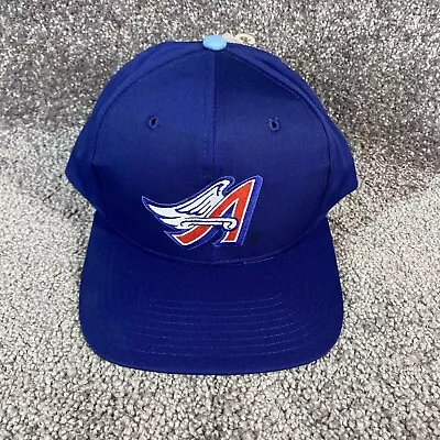 Vintage Anaheim Angels Snapback Hat Los Angeles 90s Blue Twins NWT NOS FLAW • $39.95