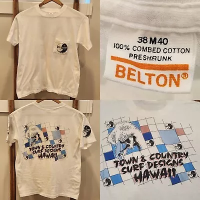 Rare Vintage 70s 80s Hawaii Town & Country T&c Surf Designs Og Shirt Skateboard • $150