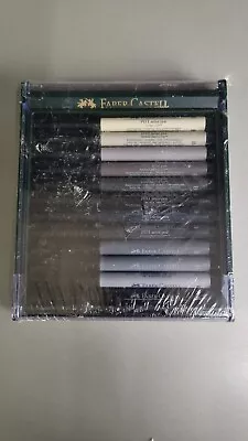 Faber-Castell - PITT Artist Brush Pens - 12 Grey Tones In Display Box NEW SEALED • £19.99