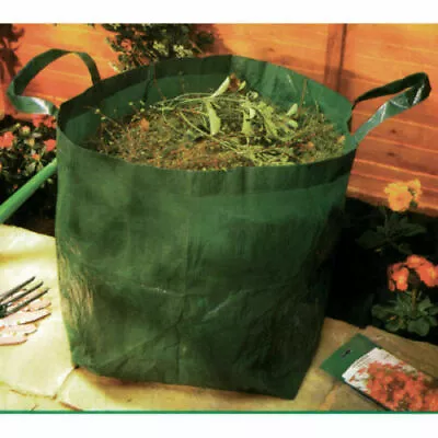 £2.89 • Buy JUMBO GARDEN REFUSE BAG Waterproof Strong Heavy Duty With Handles 48 X 41 X 48cm