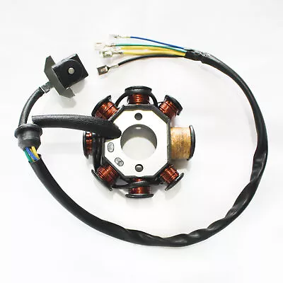 8 Poles Magneto Flywheel Stator 150cc 200cc 250cc Engine PIT Quad Dirt Bike ATV • $45.54