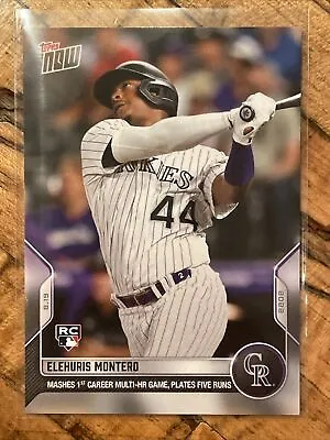 2022 Topps Now Elehuris Montero Rookie #743 IN HAND 1st Multi-HR Game RC PR: 402 • $2.99