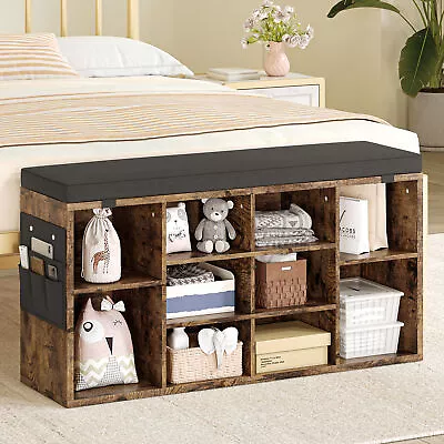 3 Tier Shoe Bench Stool Entryway Shoe Rack Stool Shoe Storage Organizer Shelf US • $84.59